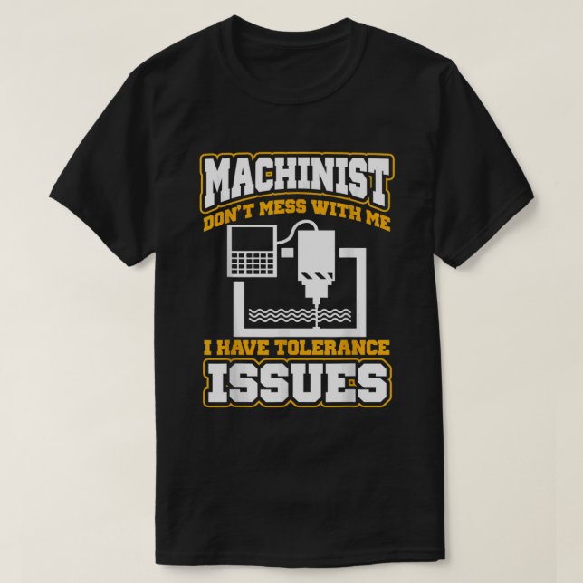 Camiseta Operadora de máquinas engraçadas (Frente do Design)