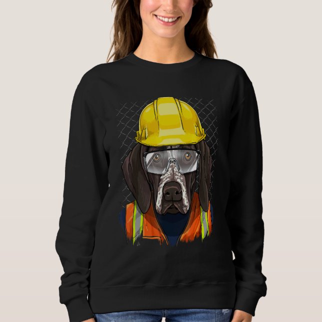 Camiseta Operário da Construção Pointer de Cabelo Curto Ale (Frente)