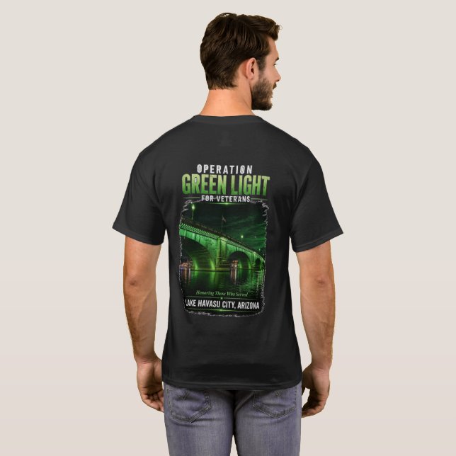 Camiseta Operation Green Light for Veterans London Bridge (Parte Traseira Completa)