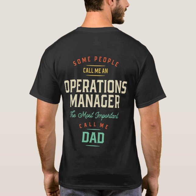 Camiseta Operations Manager e Pai (Verso)