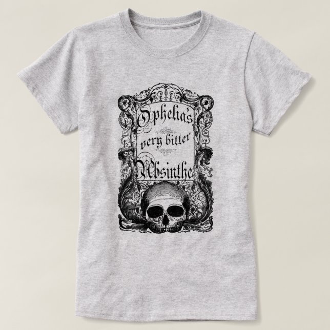 Camiseta Ophelia é muito amarga (Frente do Design)