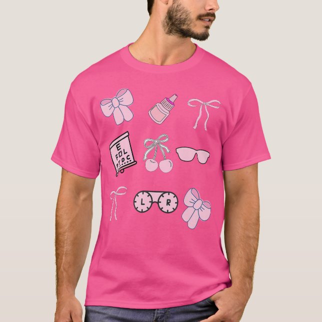 Camiseta Ophthalmic Tech Coquette Optometry Girly Ophth (Frente)