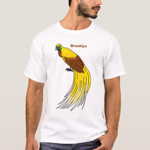 Camiseta Ópice menor e bonita ilustração do paraíso