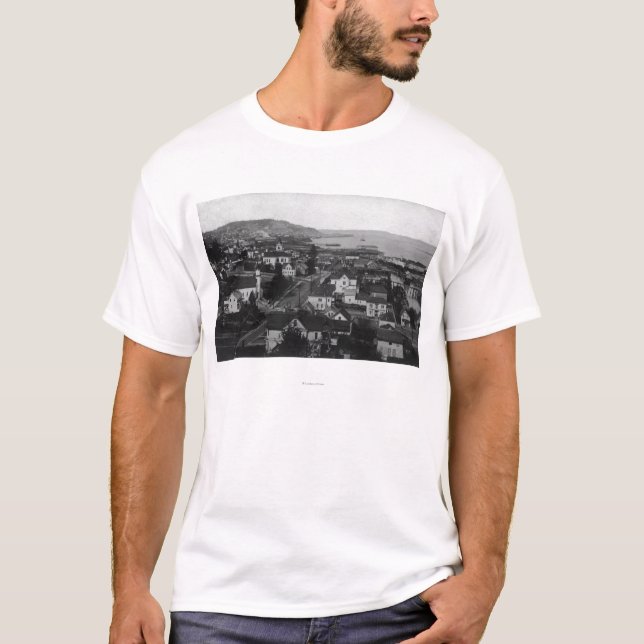Camiseta Opinião da cidade de Astoria, Oregon que olha (Frente)