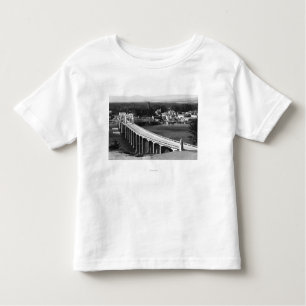 Camiseta Opinião da cidade de Florença, Oregon e ponte de
