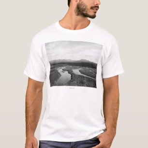 Camiseta Opinião da cidade de Iditarod, fotografia de