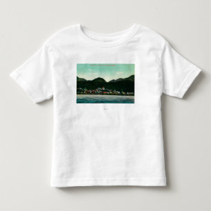 Camiseta Opinião da cidade de Ketchikan, Alaska do navio a