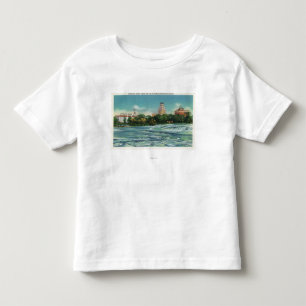 Camiseta Opinião da ilha da cabra de Rapids americanos