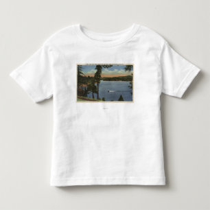 Camiseta Opinião da movimentação da costa do lago, perto