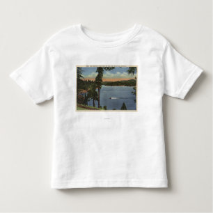 Camiseta Opinião da movimentação da costa do lago, perto da