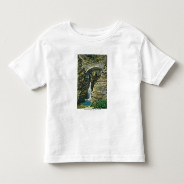 Camiseta Opinião da ponte da cascata e da sentinela da (Frente)