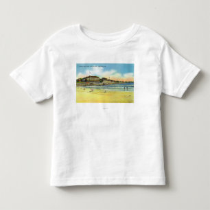 Camiseta Opinião da praia de York do hotel e da união You
