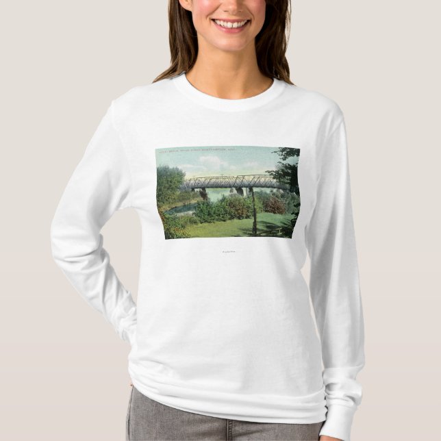 Camiseta Opinião da rua da ponte da ponte de Hadley (Frente)