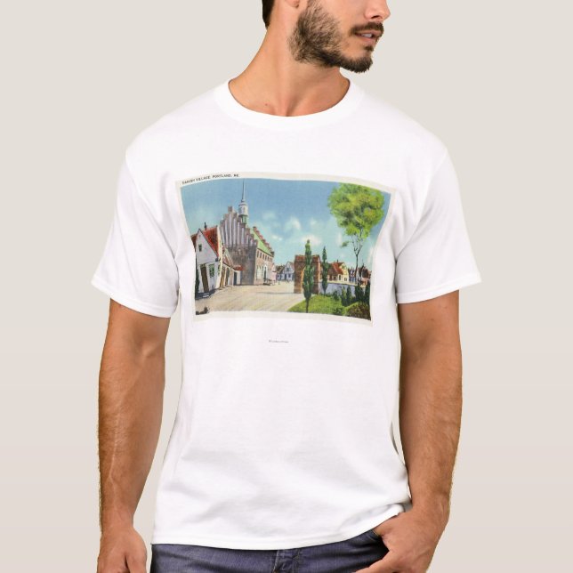 Camiseta Opinião da rua da vila dinamarquesa (Frente)