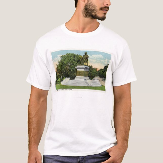 Camiseta Opinião de parque de beira-mar do monumento de P T (Frente)
