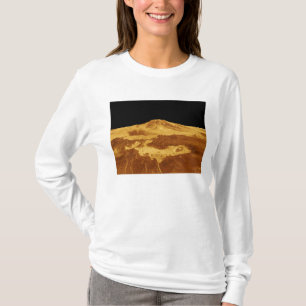 Camiseta opinião de perspectiva 3D de Maat Mons em Venus