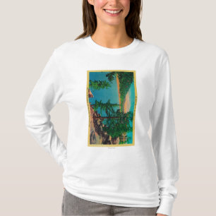 Camiseta Opinião do lago big Bear no o da borda a