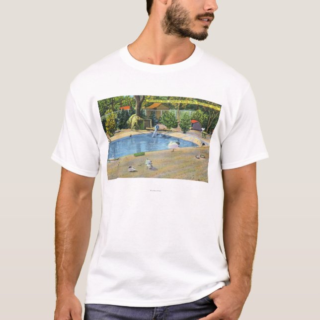 Camiseta Opinião do parque de Beardsley de Waterbirds (Frente)