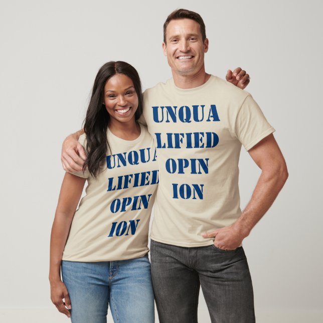 Camiseta "Opinião incompetente " (Unissex)
