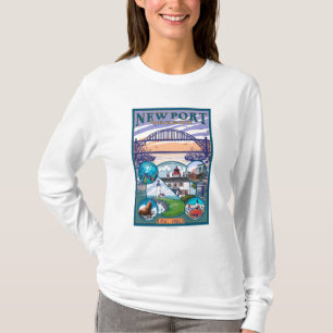 Camiseta Opiniões da cidade - Newport, Oregon