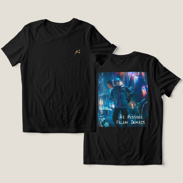 Camiseta Opiniões (Modelo II) (Design Frente e Verso)