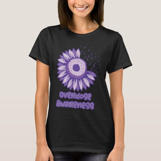 Camiseta Opióide de Fita Roxo de Sensibilização (Frente)