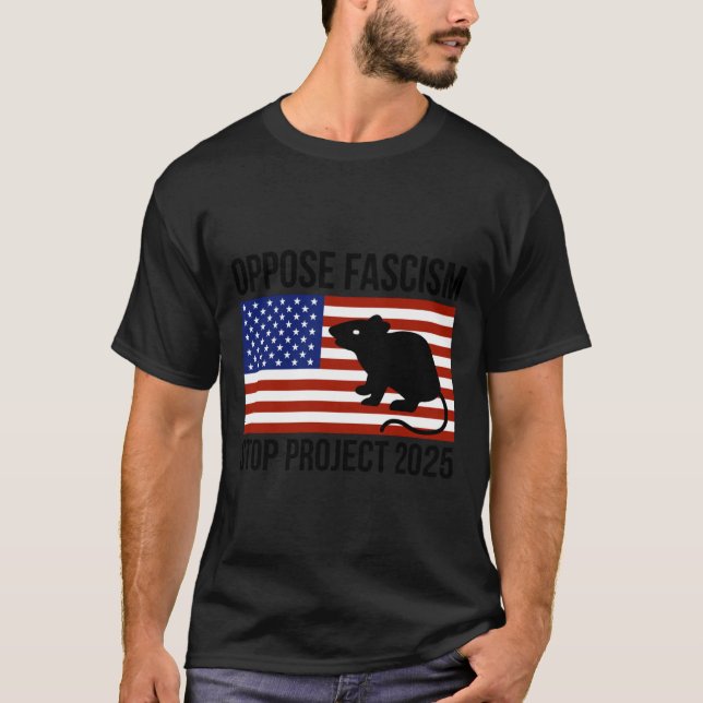 Camiseta Opõe-se ao fascismo (Frente)