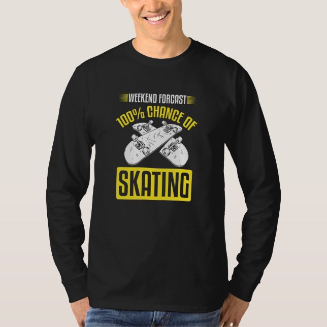 Camiseta Oportunidade No Skate No Fim De Semana 100% De Ska (Frente)