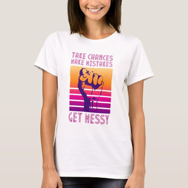 Camiseta Oportunidades de Cometer Erros Obtenha uma cotação (Frente)