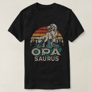 Camiseta Oposauro Dinossauro Vovô Dia de os pais Saurus 
