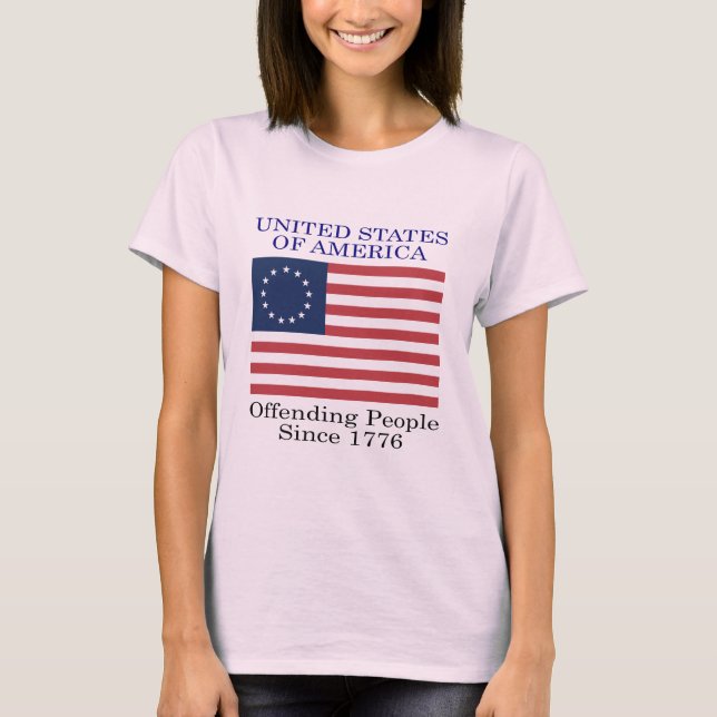 Camiseta Oposição De Pessoas Desde 1776 (Frente)