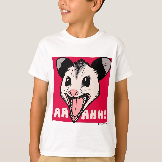 Camiseta Opossum "AHHH"  (Frente)