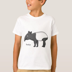 Camiseta Óptica de banda animada feliz e bonita