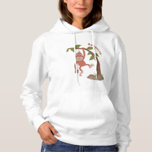 Camiseta Óptica de desenho animado de orangotango, um bebê