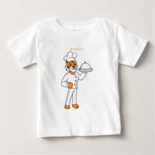 Camiseta Óptica de desenho animado de tigre engraçado 