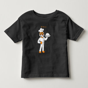 Camiseta Óptica de desenho animado de tigre engraçado
