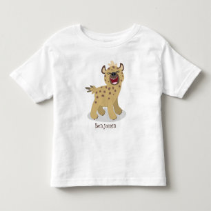 Camiseta Óptica hiena engraçada rindo ilustração de desenho