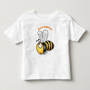 Camiseta Óptica ilustração do desenho animado das abelha
