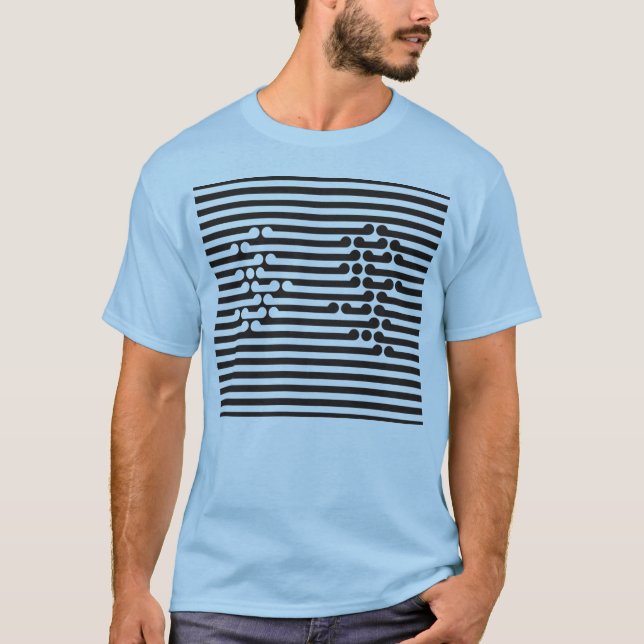 Camiseta óptico, ilusão, t-shirt, camisetas, camisa, (Frente)