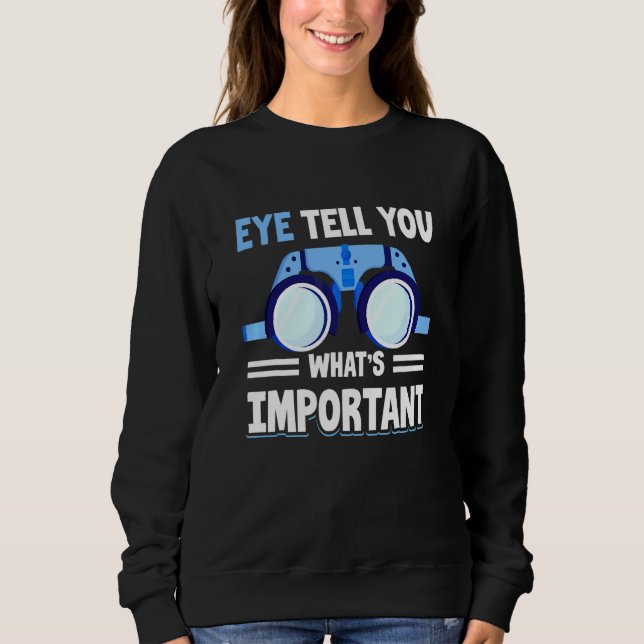 Camiseta Óptico   Olho Diz o Que É Importante (Frente)