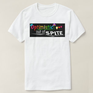 Camiseta "Optimista" na cor
