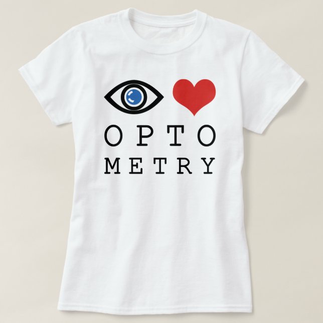 Camiseta Optometria De Amor Ocular (Frente do Design)