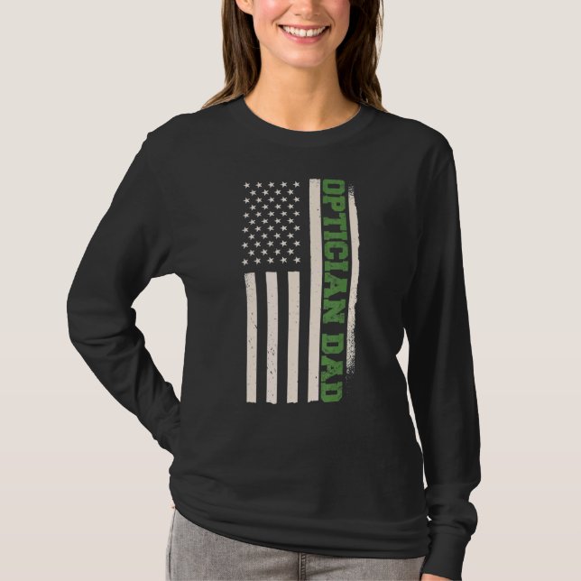 Camiseta Optometria Oftalmologista Patriótica Op (Frente)