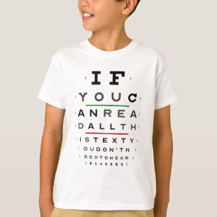 Camiseta Optometria, visão perfeita, sem necessidade de ócu
