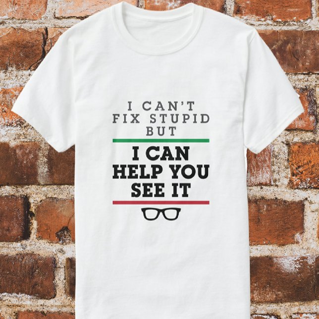 Camiseta Optometrist Optometry Ophthalmology See Stupid (Criador carregado)