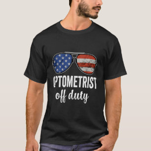 Camiseta Optometrista de Duty Flag Americano