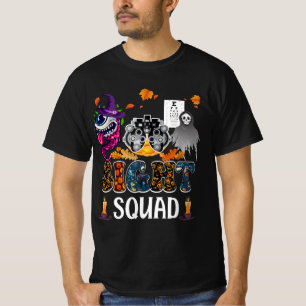 Camiseta Optometrista Halloween Sight Squad Witch Pumpkin O