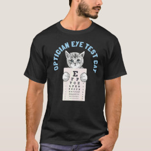 Camiseta Optometristas Optometristas Gato de Teste de Olhos