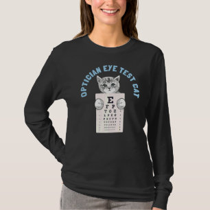 Camiseta Optometristas Optometristas Gato de Teste de Olhos