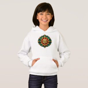 Camiseta Opulência de Yuletide: Segmentos de Ouro do Natal